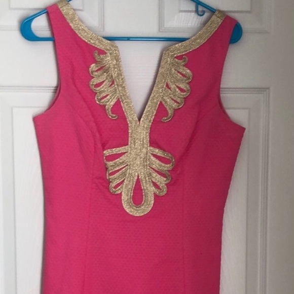 Lily Pulitzer Janice Shift Dress in Hottie Pink!💖 - Picture 2 of 6